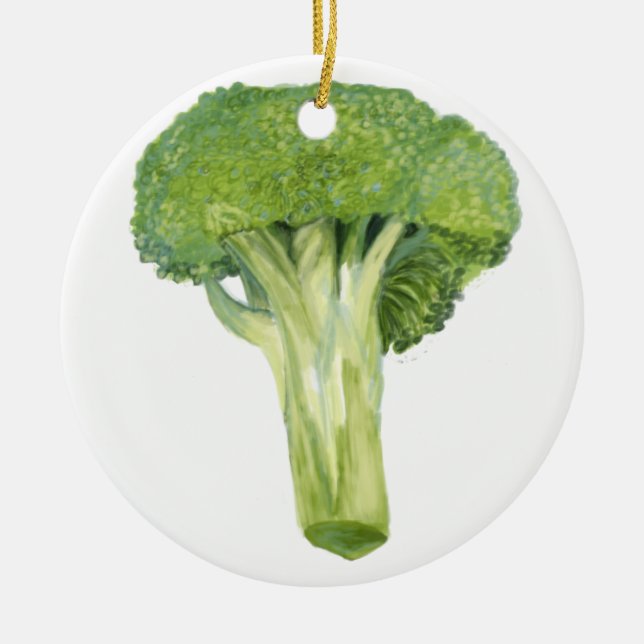 broccoli julgransprydnad keramik (Framsidan)