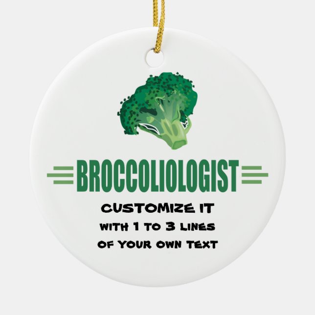 Broccoli Julgransprydnad Keramik (Framsidan)