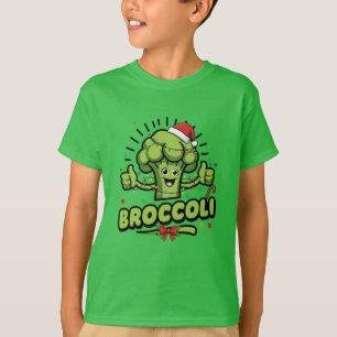 Broccoli Kids jul Funny Broccoli Småbarn T Shirt
