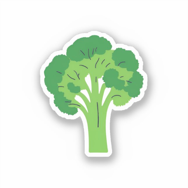 Broccoli Klistermärken (Framsida)
