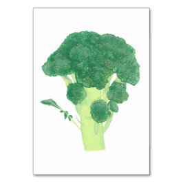 Broccoli Läsande Flash-kort för Vuxnor Bordsnummer