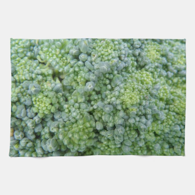 Broccoli Macro Kitchen Towel Kökshandduk (Horisontell)