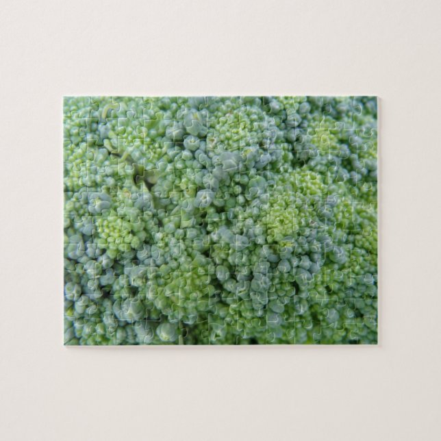 Broccoli Macro Puzzle Pussel (Horisontell)