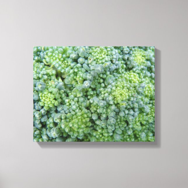 Broccoli Makro Canvastryck (Framsida)