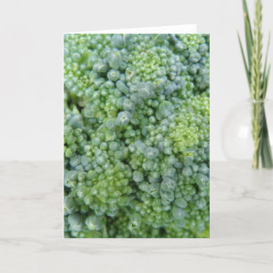 Broccoli-makrogratulationskort Kort