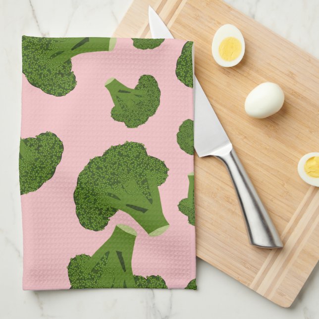 Broccoli Mönster Kökshandduk (Vikt i Fjärdedel)