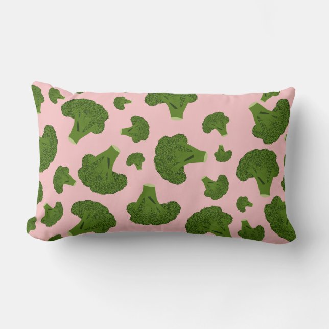 Broccoli Mönster Lumbarkudde (Framsida)