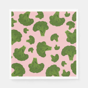Broccoli Mönster Pappersservett