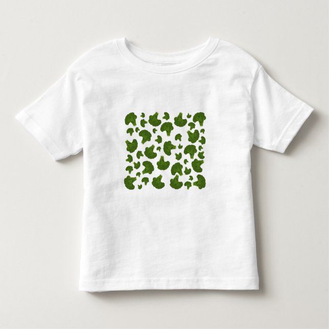 Broccoli Mönster T Shirt (Framsida)