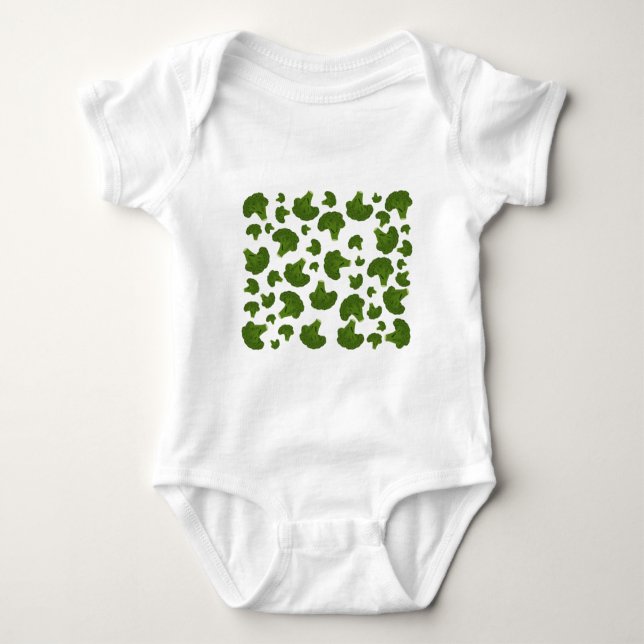 Broccoli Mönster T Shirt (Framsida)