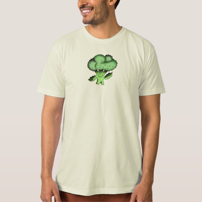 broccoli Organiskt traditionellt vegan T Shirt (Framsida)