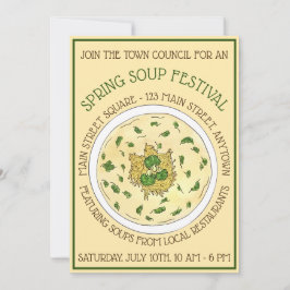 Broccoli Ost Soppa Food Festival Tasting Event Inbjudningar