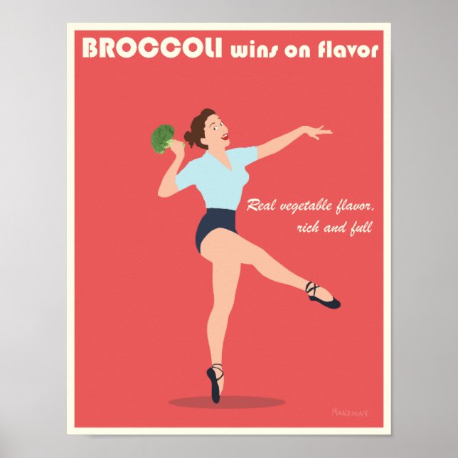 Broccoli-Poster - 11 x 14 Poster (Framsidan)