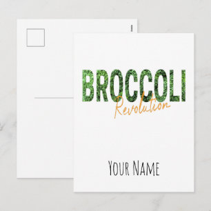 Broccoli Revolution Vegans Veggies och Vegetarian Helg Vykort