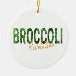 Broccoli Revolution Vegans Veggies och Vegetarian Julgransprydnad Keramik