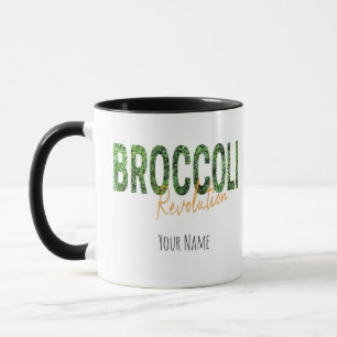 Broccoli Revolution Vegans Veggies och Vegetarian Mugg