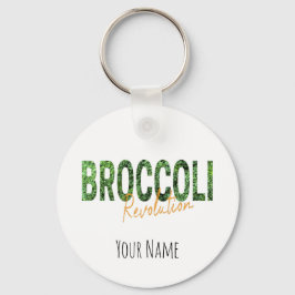 Broccoli Revolution Vegans Veggies och Vegetarian Nyckelring