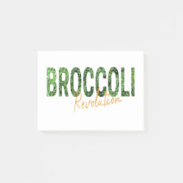Broccoli Revolution Vegans Veggies och Vegetarian Post-it Block