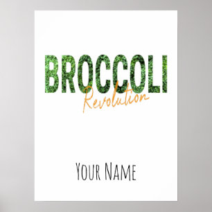 Broccoli Revolution Vegans Veggies och Vegetarian Poster