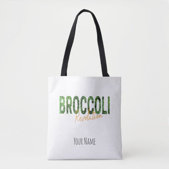 Broccoli Revolution Vegans Veggies och Vegetarian Tygkasse (Framsida)