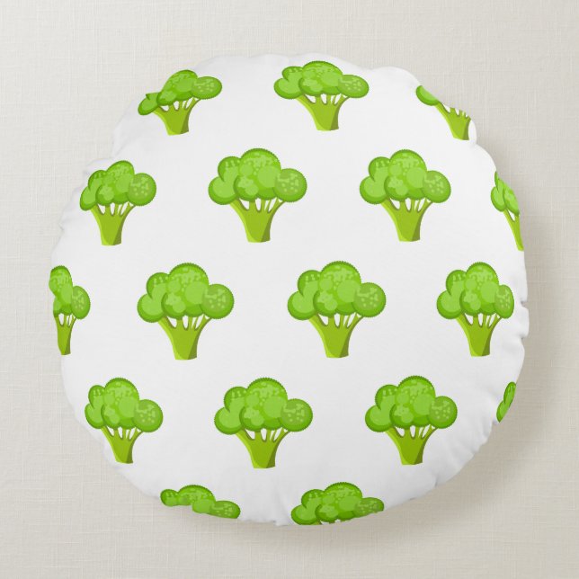 Broccoli Rund Kudde (Framsidan)