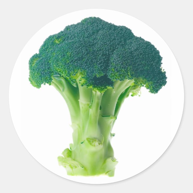 Broccoli Runt Klistermärke (Framsida)