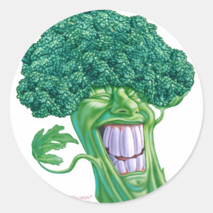 broccoli runt klistermärke