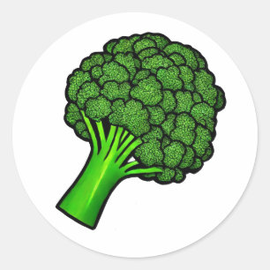 Broccoli Runt Klistermärke