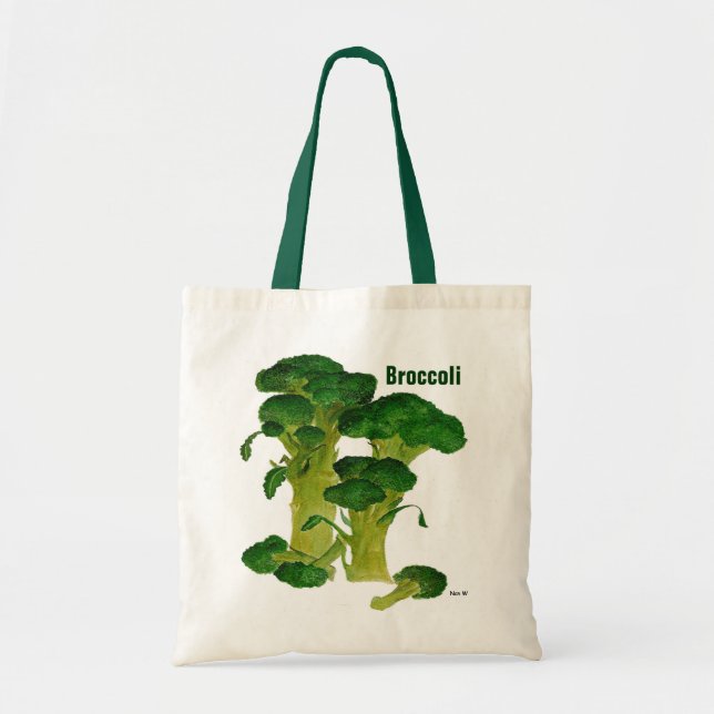 Broccoli Shopping bag Tygkasse (Framsidan)