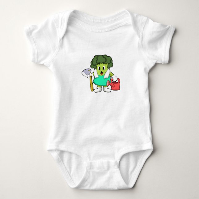 Broccoli som bonde med vattenkanna t shirt (Framsida)