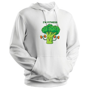 Broccoli som tränar Basic Hooded Sweatshirt