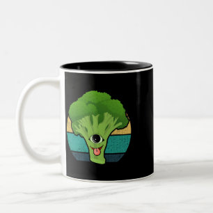 Broccoli Spirit Vegetables Stem Broccoli Två-Tonad Mugg