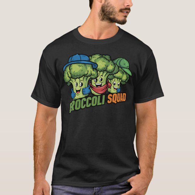 Broccoli Squad För Broccoli Älskare Grönsak Brocco T Shirt (Framsida)