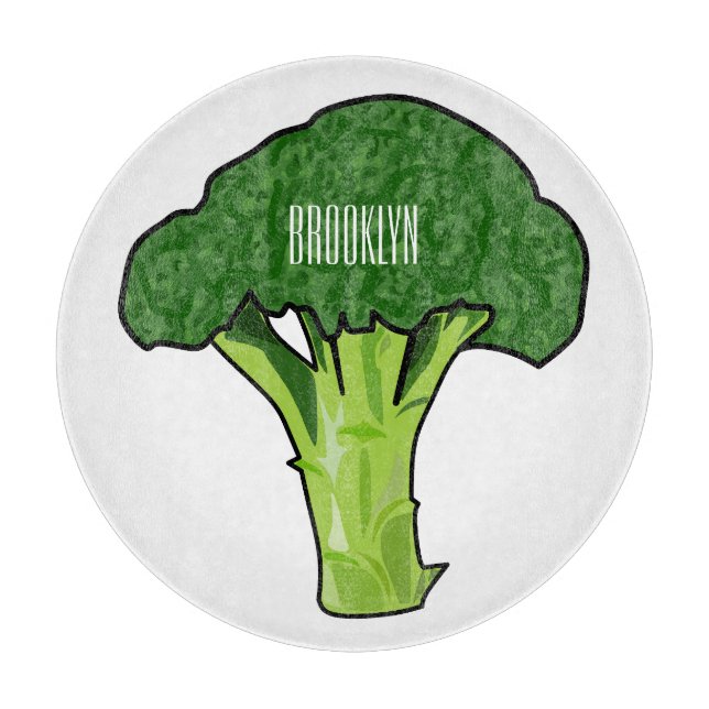 Broccoli tecknad illustration (Framsidan)