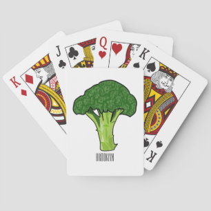 Broccoli tecknad illustration casinokort