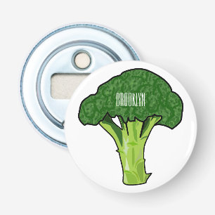 Broccoli tecknad illustration flasköppnare