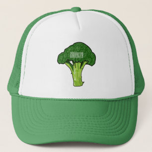 Broccoli tecknad illustration keps