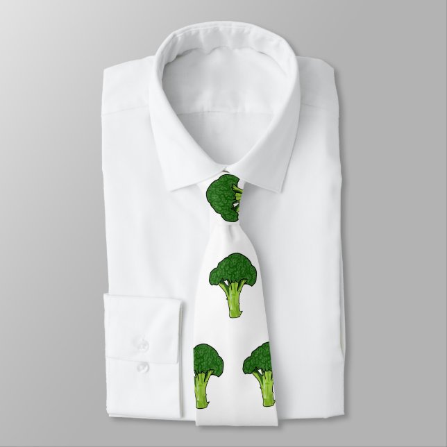 Broccoli tecknad illustration slips (Bunden)