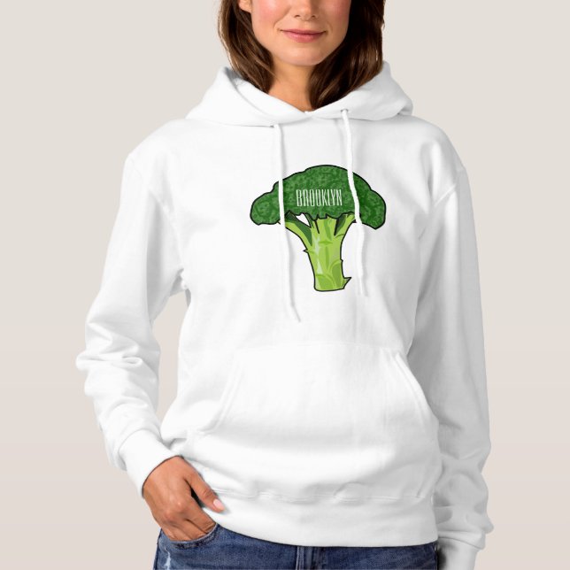 Broccoli tecknad illustration t shirt (Framsida)