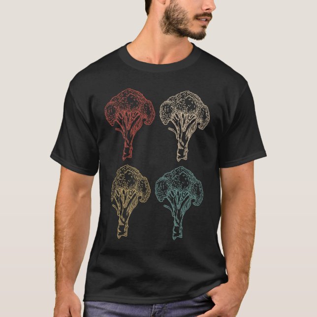 Broccoli Vegetable Nutrition Facts Vegetarian Vega T Shirt (Framsida)