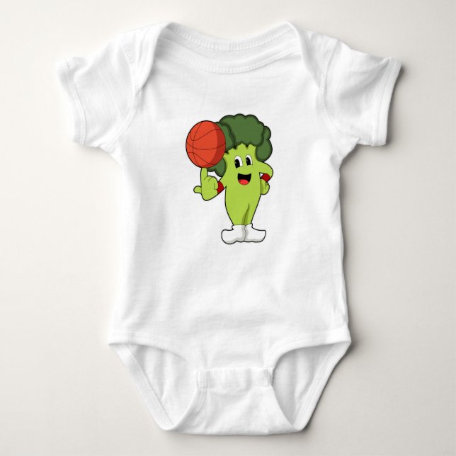 Broccoli vid Basketball Sports T Shirt (Framsida)