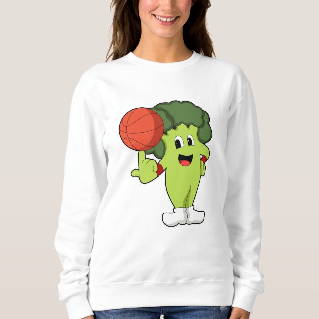 Broccoli vid Basketball Sports T Shirt (Framsida)