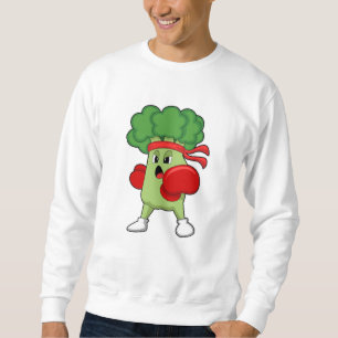 Broccoli vid Boxing med Boxing handskar Lång Ärmad Tröja