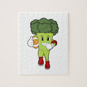 Broccoli vid fotbollssportar pussel