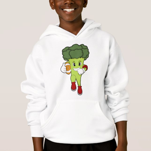 Broccoli vid fotbollssportar t shirt (Framsida)