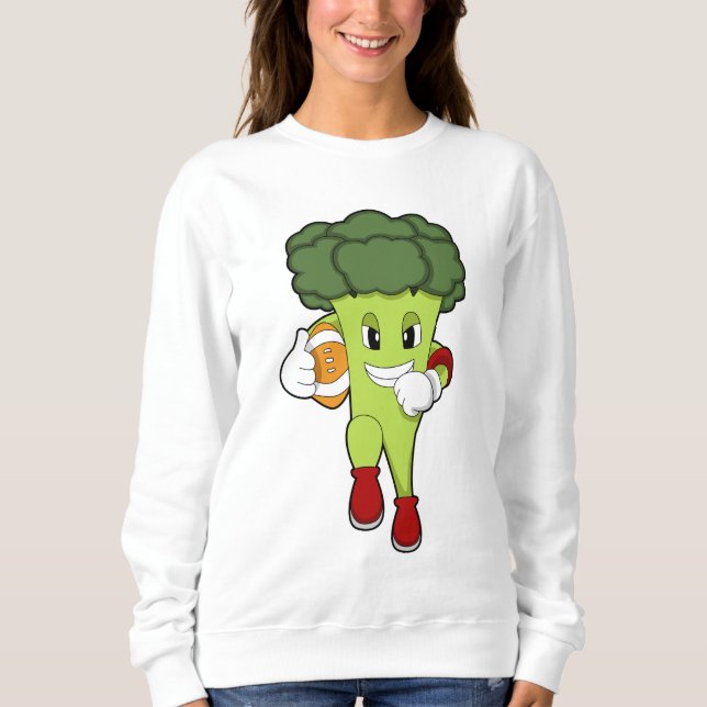 Broccoli vid fotbollssportar t shirt (Framsida)