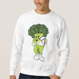 Broccoli vid Volleyball Sports Lång Ärmad Tröja