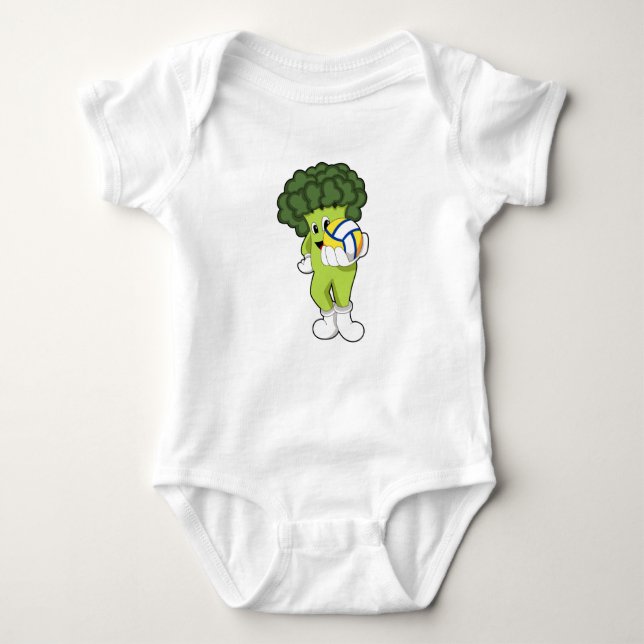 Broccoli vid Volleyball Sports T Shirt (Framsida)