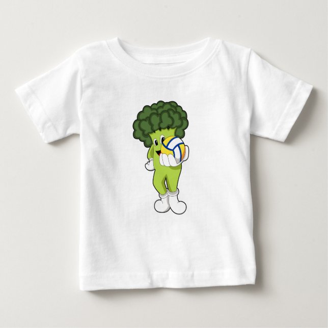Broccoli vid Volleyball Sports T Shirt (Framsida)