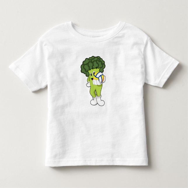 Broccoli vid Volleyball Sports T Shirt (Framsida)
